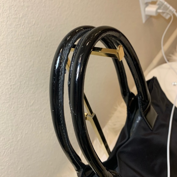 Tory Burch Ella Tote Large leather nylon bag - Picture 6 of 11